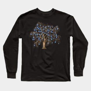 Nazar Charm Tree - Nazar eye - Turkish Eye Long Sleeve T-Shirt